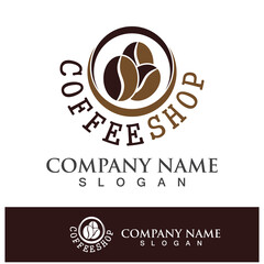 coffee bean icon drink logo images