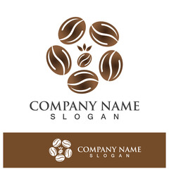 coffee bean icon drink logo images