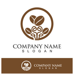 coffee bean icon drink logo images