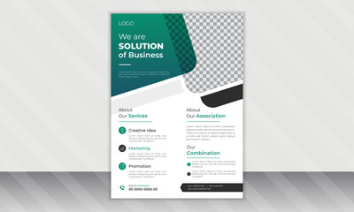 Corporate modern Business flyer design template. Geometric shape business flyer design layout, business poster design and leaflets.
