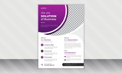 Corporate modern Business flyer design template. Geometric shape business flyer design layout, business poster design and leaflets.
