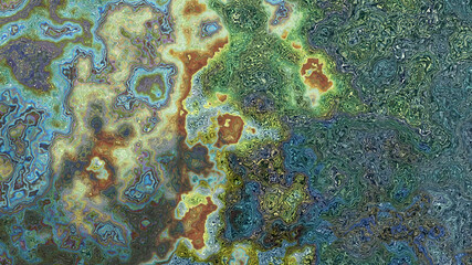 Abstract textured multicolored neon liquid background