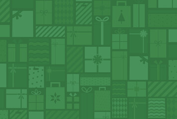 背景パターン_クリスマスプレゼント