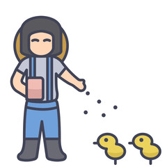 Female gardeners icon