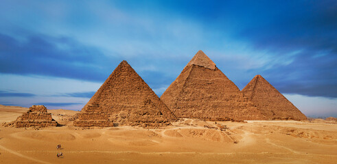 The Great Pyramids of Giza, Egypt - obrazy, fototapety, plakaty