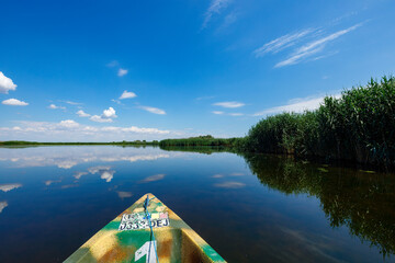 Cloud reflection in the Danube Delta