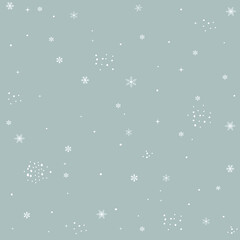 Christmas snowflakes pattern, greeting card. - 538387958