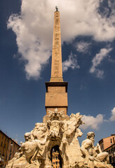 Fototapeta na wymiar monument in piazza navona in Rome