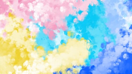 Abstract aesthetic watercolor painting illustration backdrop. Minimalist colorful art background.