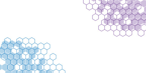 geometric abstract background with hexagons scientific concept vector illustration