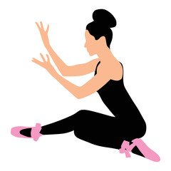 Young ballerina dancer