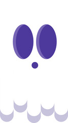 illustration with transparency of ghost for halloween. horror concept.