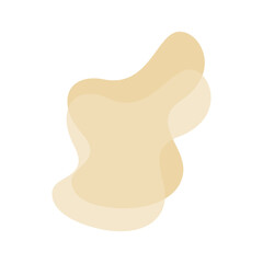 Beige Abstract Shape