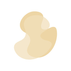 Beige Abstract Shape