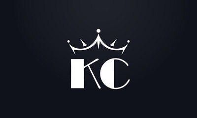 King crown logo design vector and extra bold queen symbol