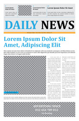 Front Page Newspaper Design Template