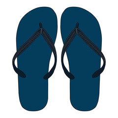 Pair of Summer Flip Flop Mockup Sandals