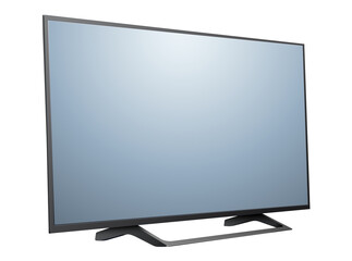 TV, modern 3d flat screen lcd, led television icon isolated.