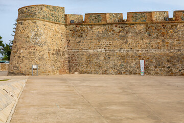 Fortification of Ceuta, Spain. The Royal Walls of Ceuta. Spanish Enclave in Africa. Ceuta Shares a Border with Morocco. Spain. Africa. 