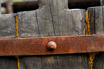 Old wooden fence.