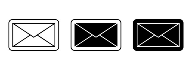 e-mail icon. line icon, solid, sticker