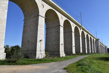 most, wiadukt, akwedukt, przęsłą, filary, kamienny,  kolejowy, Boleslawiec, Dolny Slask, 