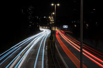 A57 bei Nacht