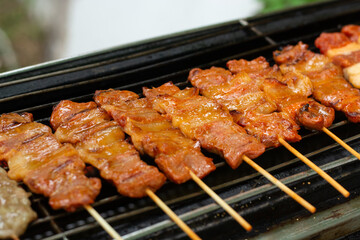 Chef prepares food for sale to customers
