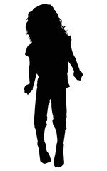 silhouette of a child