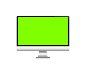 Video conference user interface on laptop. Video call window overlay. Chromakey window