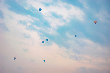 big air balloons in flight