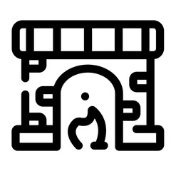 fire fireplace icon
