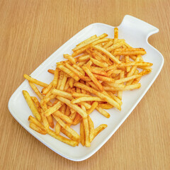 french fries on a plate