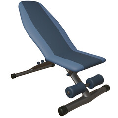 3d Flybird workout bench isolated object with high quality render