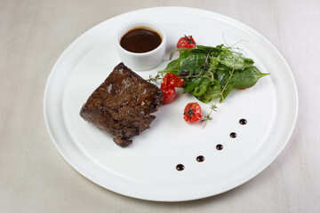 beef steak with vegetables