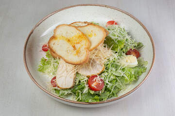 egg with bacon and vegetables