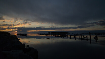 Obraz premium Cape Sable at sunset, Nova Scotia