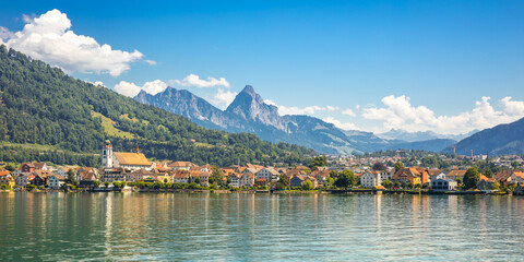 Panorama von Arth am Zuger See, Schweiz - 538414734