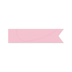 Bookmark pink sticky note with soft shadow