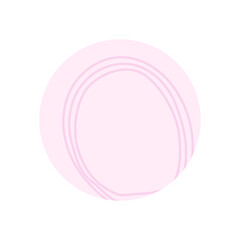 Circle pink sticky note