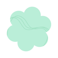 Flower green sticky note