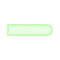 Bookmark green sticky note with border