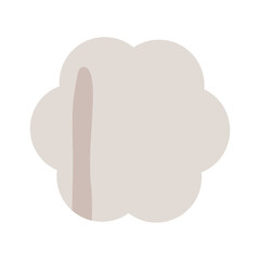 Flower gray sticky note