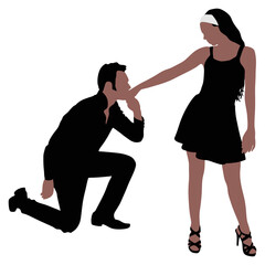 young couple in love