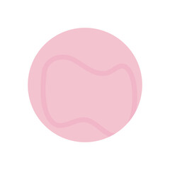 Circle pink sticky note