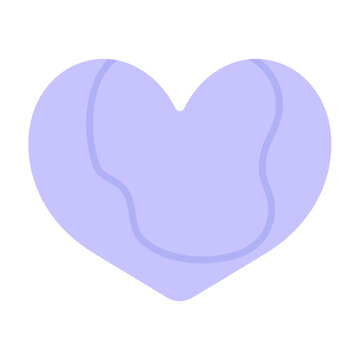 Heart Purple Sticky Note