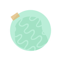 Circle green sticky note with tape