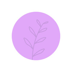 Circle purple sticky note