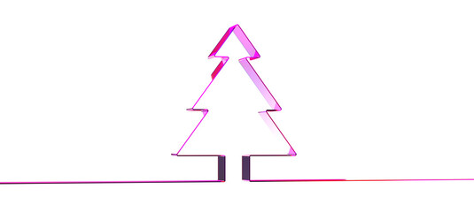 abstract christmas tree 3d rendering