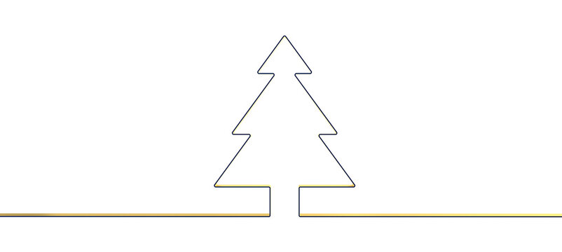 merry christmas card modern 3d minimal tree.